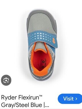 See Kai Run Kids Slip-On Athletic Shoes in Gray, Blue & Orange